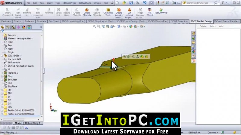 3DQuickPress 6.3 for SOLIDWORKS Free Download 3