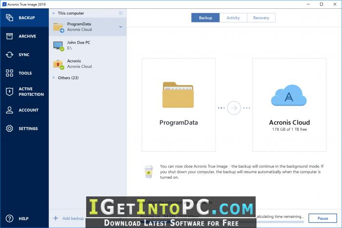 Acronis True Image 2019 Build 14110 with Bootable ISO Free Download 4