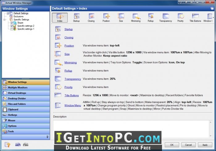 Actual Window Manager 8.13 Free Download 3