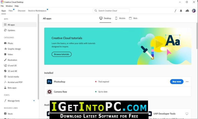 Adobe Creative Cloud Desktop 5 Free Download 2