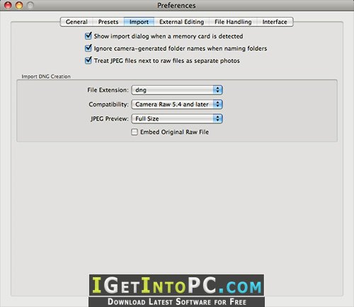 Adobe DNG Converter 10.5 Windows MacOS Free Download 4