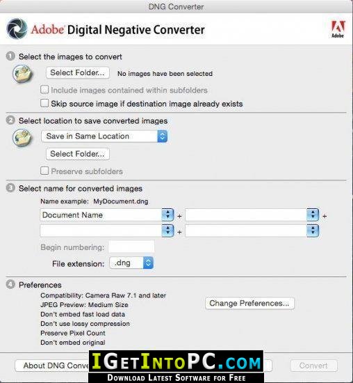 Adobe DNG Converter 14 Free Download 3