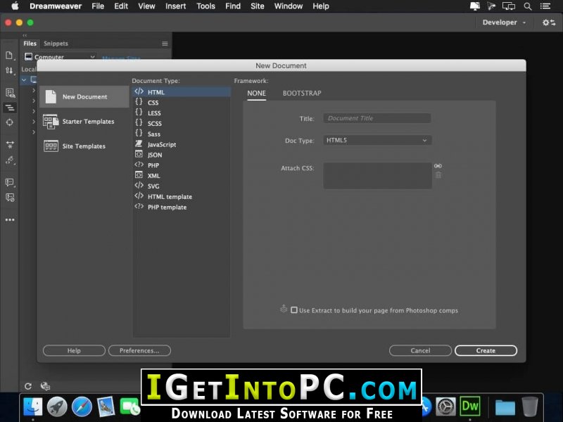 Adobe Dreamweaver 2021 Free Download macOS 3