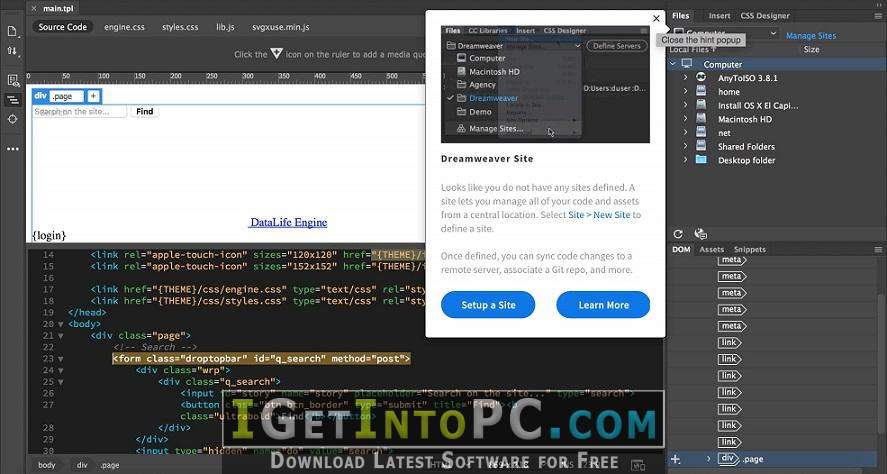 Adobe Dreamweaver CC 18.0.0.10136 x86 and 18.2.0.10165 x64 Free Download 4