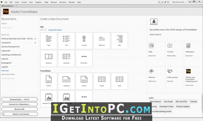 Adobe FrameMaker 2019 15.0.0.393 Free Download 5