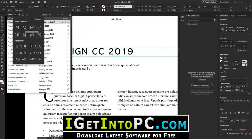 Adobe InDesign CC 2020 15.0.1.209 Free Download macOS 3