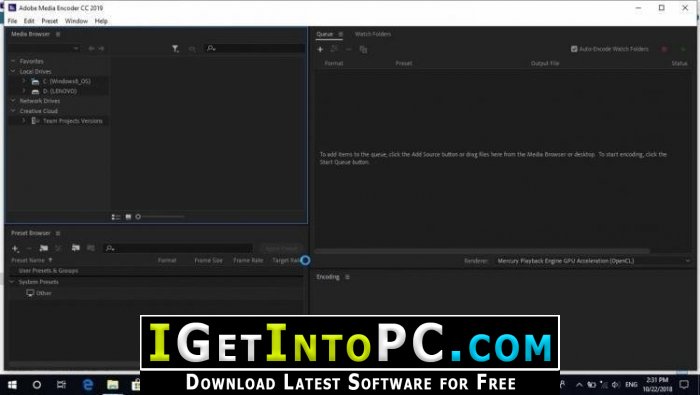 Adobe Media Encoder CC 2019 13.1.3.45 Windows and MacOS Free Download 1