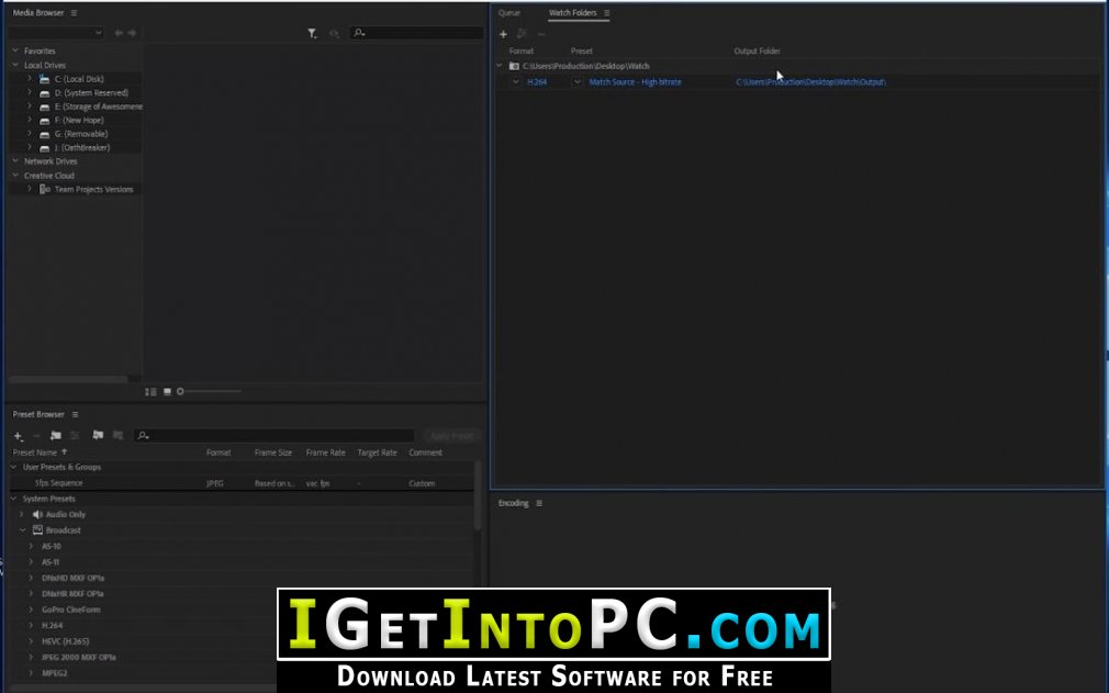 Adobe Media Encoder CC 2020 Free Download macOS 2