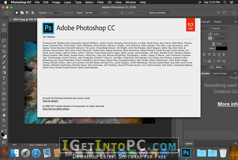 Adobe Photoshop CC 2018 19.1.5.61161 macOS Free Download 3