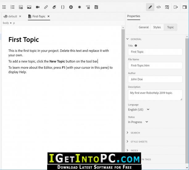 Adobe RoboHelp 2019.0.5 Free Download 3