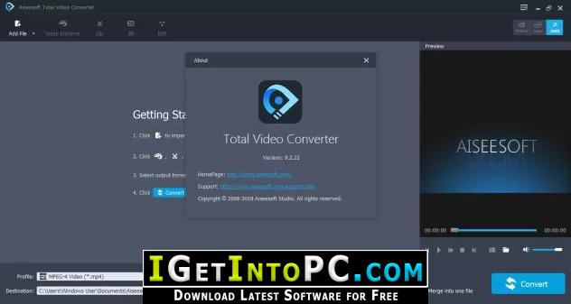 Aiseesoft Total Video Converter 9 Free Download 2