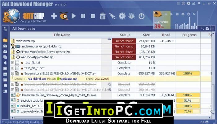 Ant Download Manager Pro 1.17 Build 66832 Free Download 3