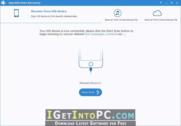 Anvsoft SynciOS Data Recovery 2.0.0 Free Download 1