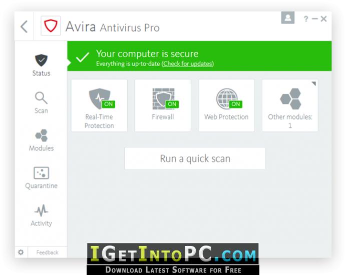 Avira AntiVirus Pro 2018 15.0.38.15 Free Download 1
