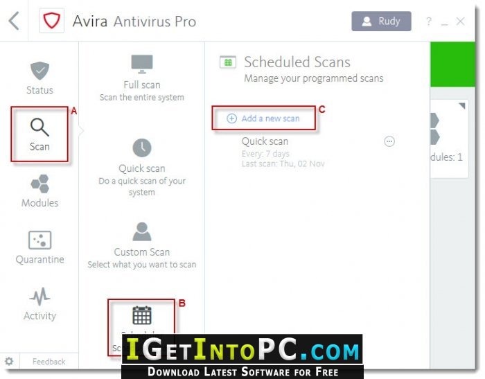 Avira Antivirus Pro 2018 15.0.40.12 Free Download 2