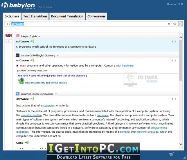 Babylon Pro NG 11.0.0.29 Free Download 3