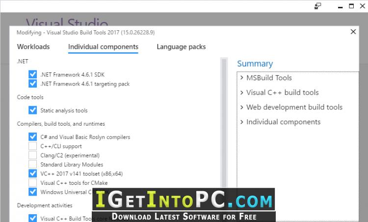 Build Tools for Visual Studio 2017 Free Download 2