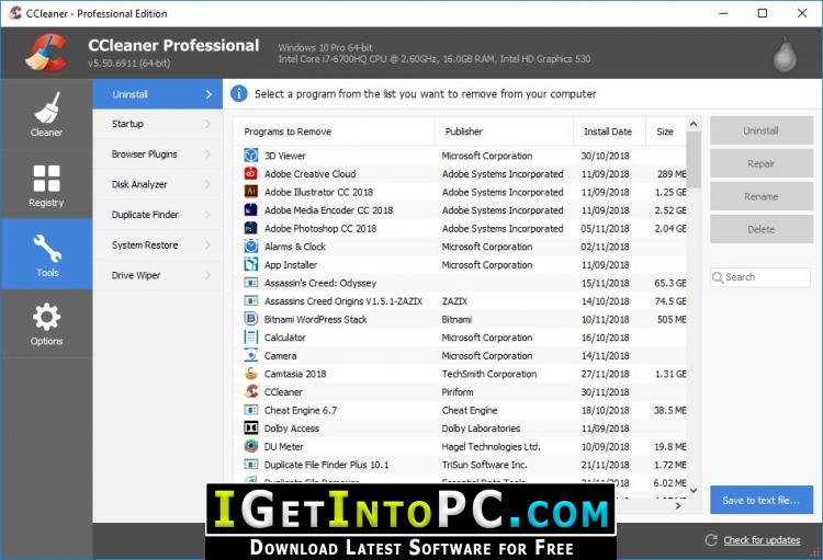 CCleaner Professional 5.50.6911 Free Download 2
