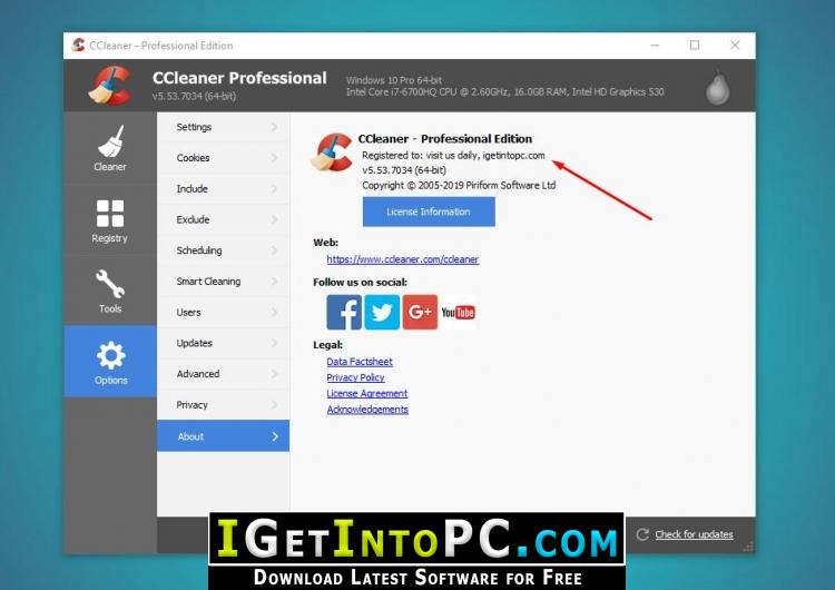 CCleaner Professional 5.53.7034 Free Download 2