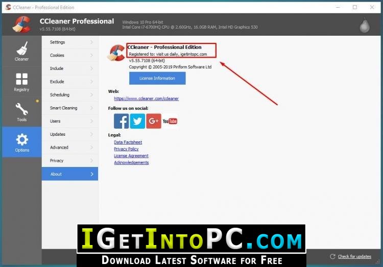 CCleaner Professional 5.57 4