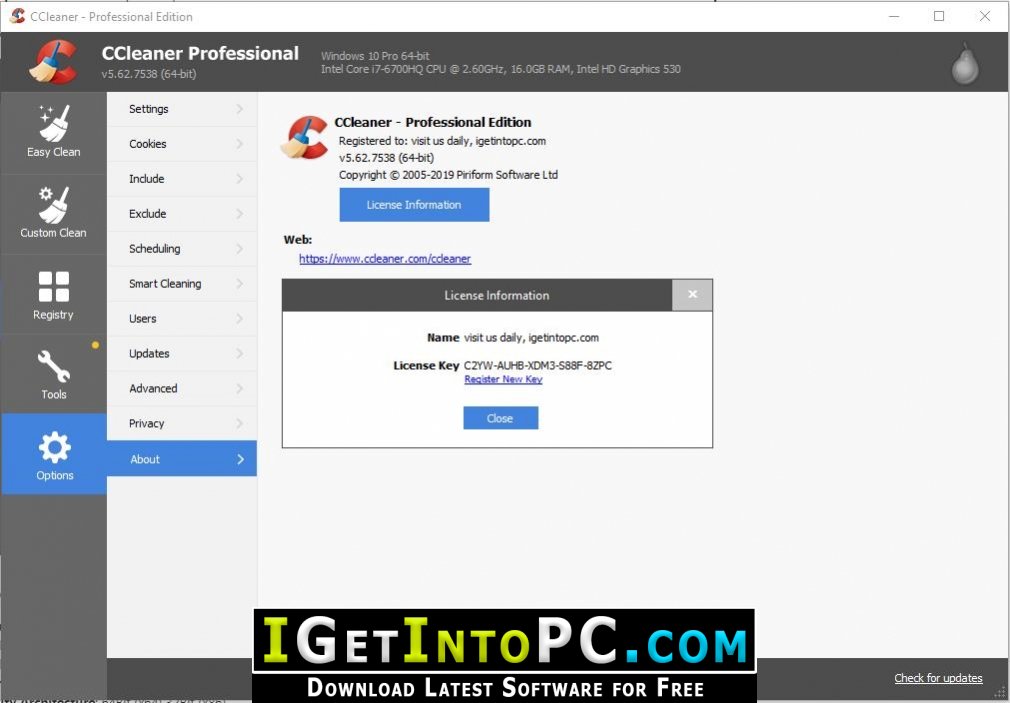 CCleaner Professional 5.62.7538 Free Download 2
