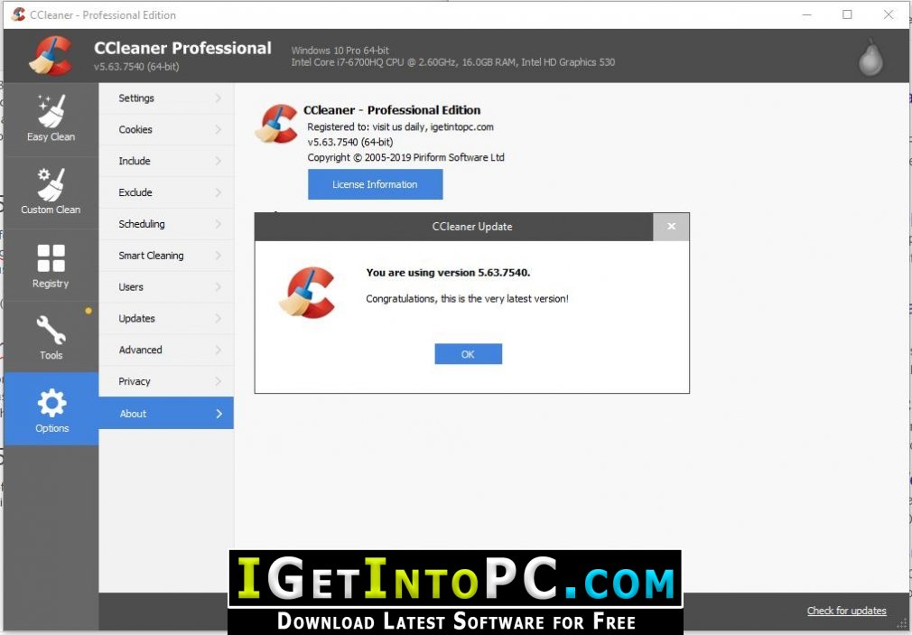 CCleaner Professional 5.63.7540 Free Download 3 1