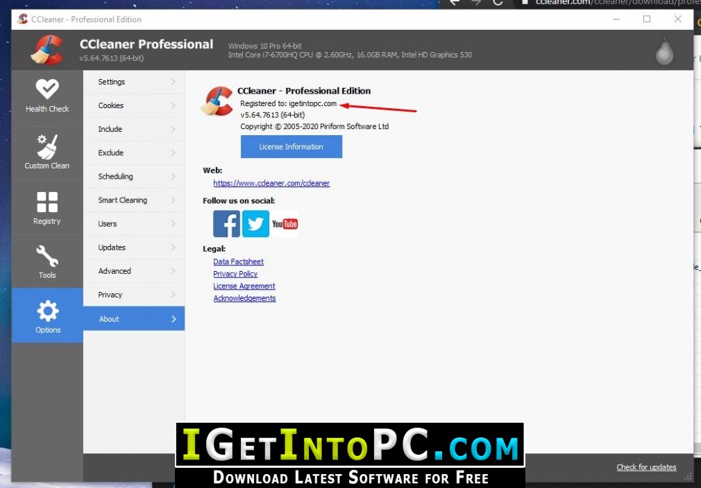 CCleaner Professional 5.64.7613 Free Download 3