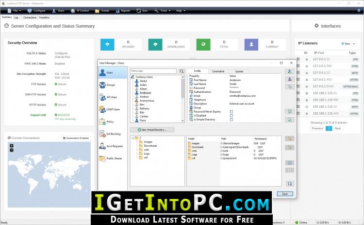 Cerberus FTP Server Enterprise 10 Free Download 1