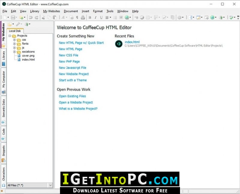 CoffeeCup HTML Editor 17 Free Download 2