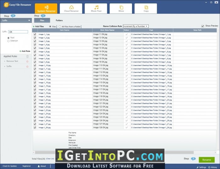 Easy File Renamer 2.2 Free Download 3