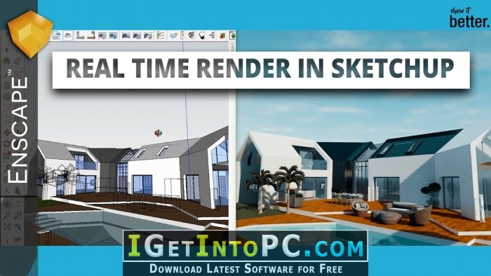 Enscape3D 2.3.2.703 for Revit SketchUp Rhino ArchiCAD Free Download 3