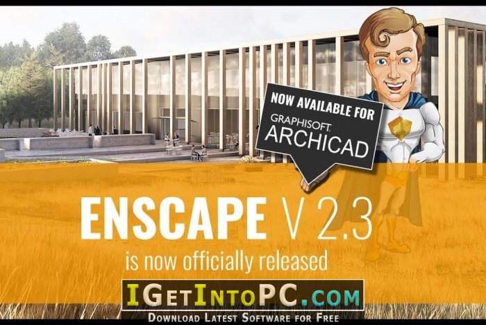 Enscape3D 2.3.2.703 for Revit SketchUp Rhino ArchiCAD Free Downoad
