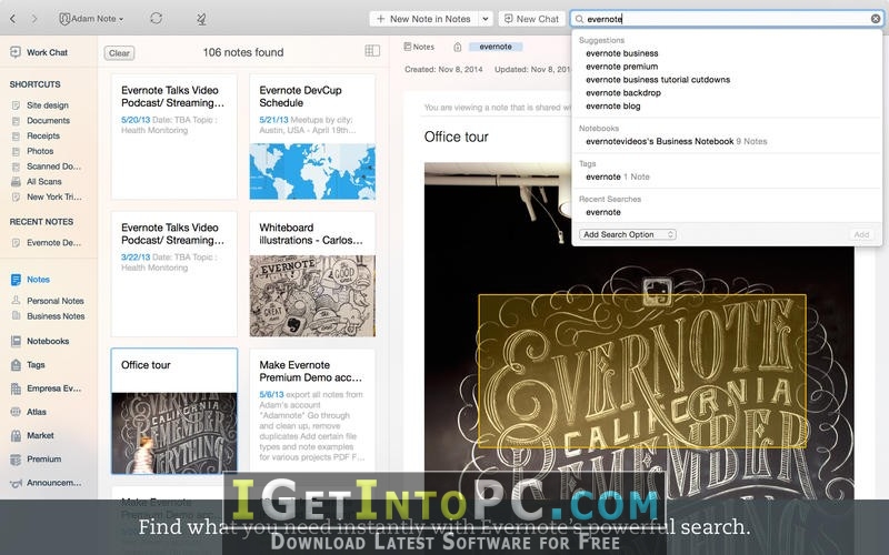 Evernote 6.13.14.7474 Free Download 3