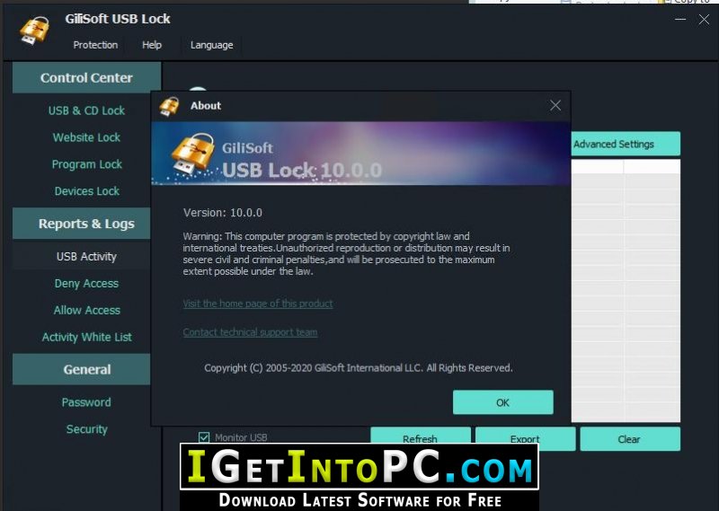 GiliSoft USB Lock 10 Free Download 2