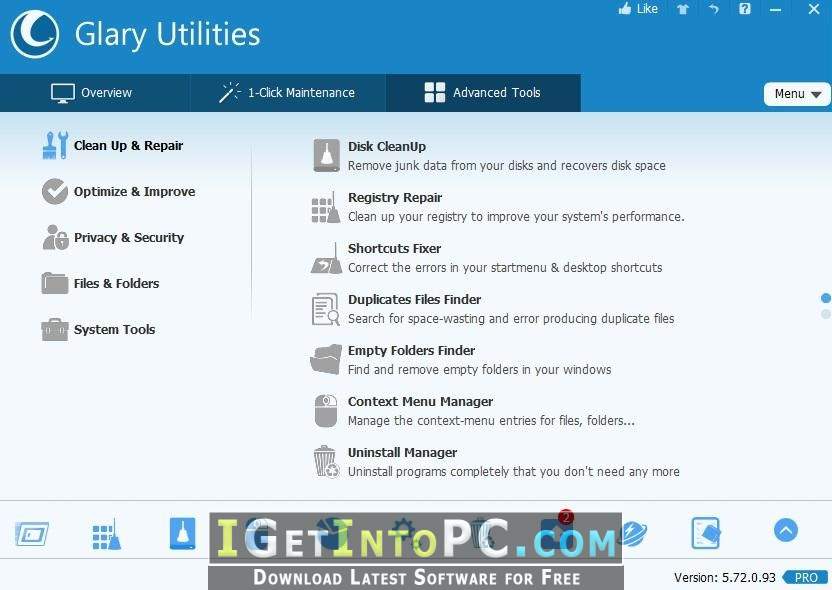 Glary Utilities Pro 5.100.0.122 Free Download2