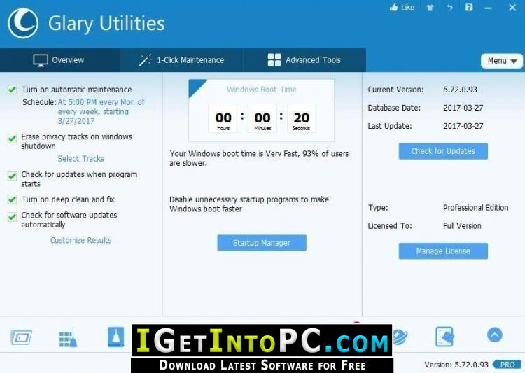 Glary Utilities Pro 5.116.0.141 Free Download 4