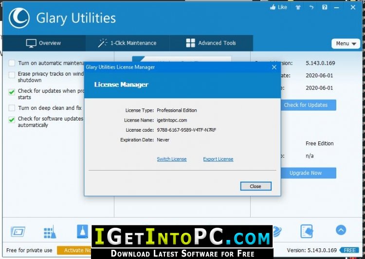 Glary Utilities Pro 5.143.0.169 Free Download 1 1