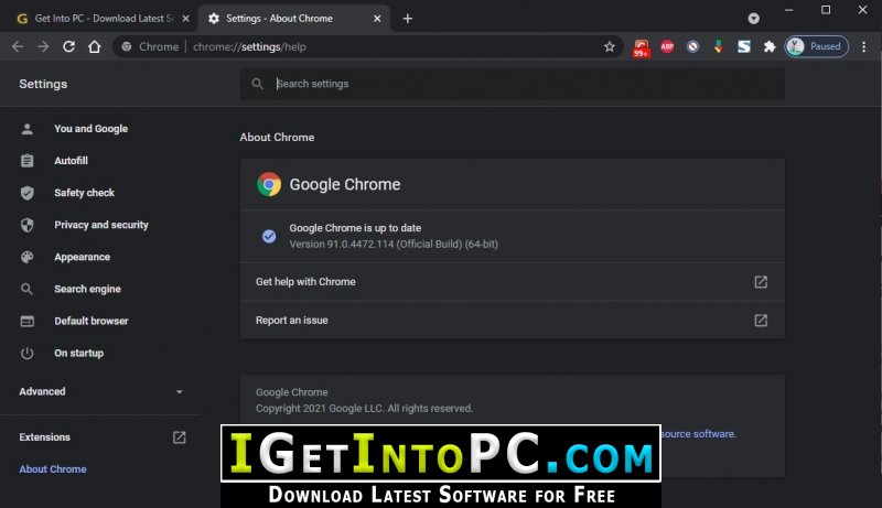 Google Chrome 91 Offline Installer Download
