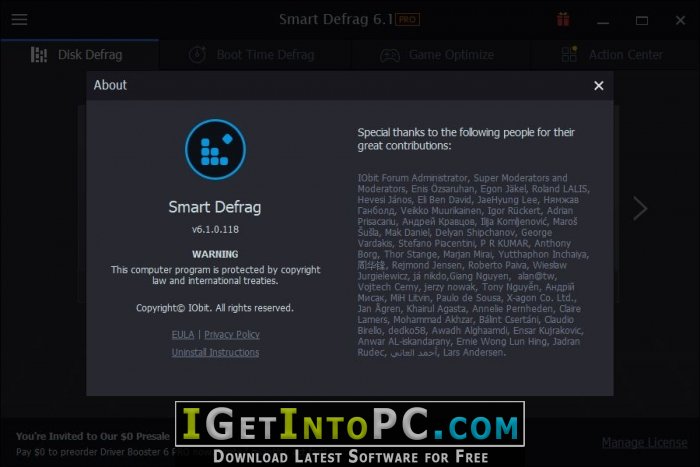 IObit Smart Defrag Pro 6.1.0.118 Free Download 2