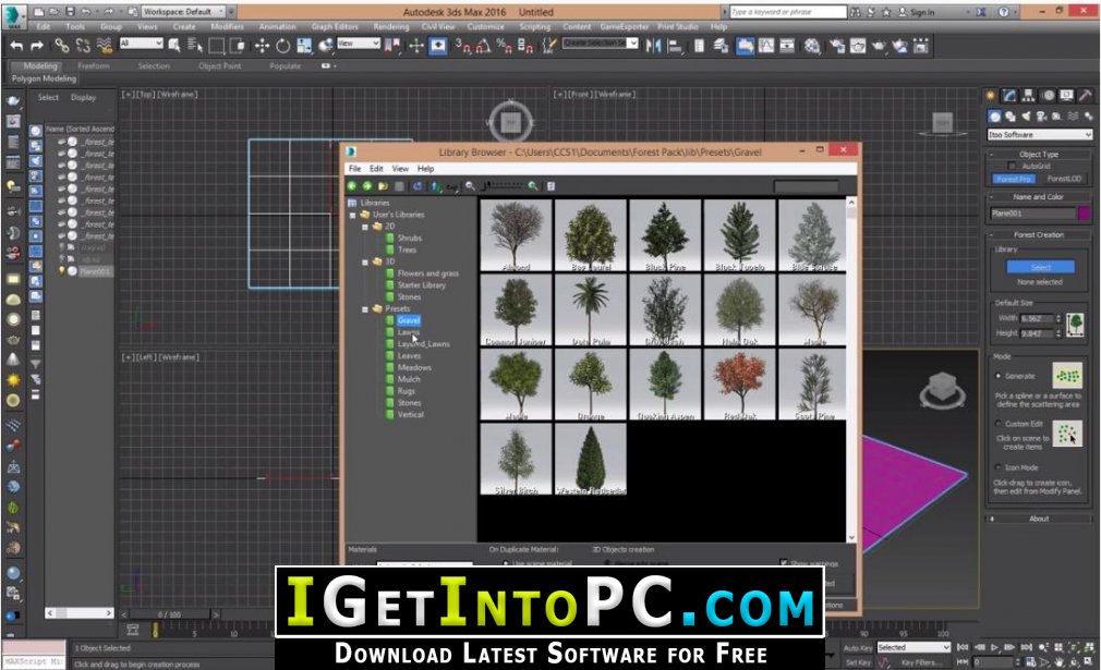 IToo Forest Pack Pro 6.2.2 Free Download with Libraries 2