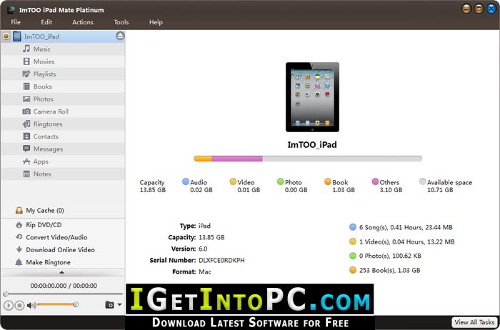 ImTOO iPad Mate Platinum 5 Free Download 2