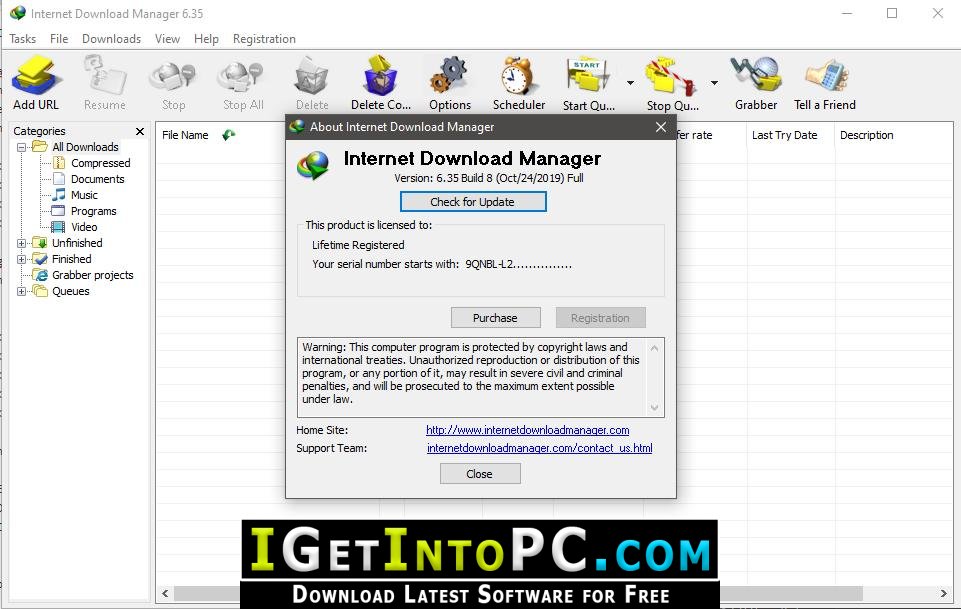 Internet Download Manager 6.35 Build 8 Retail IDM Free Download 1 1