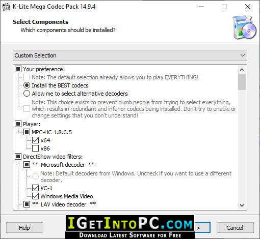 K Lite Mega Codec Pack 14.9.8 Free Download 2