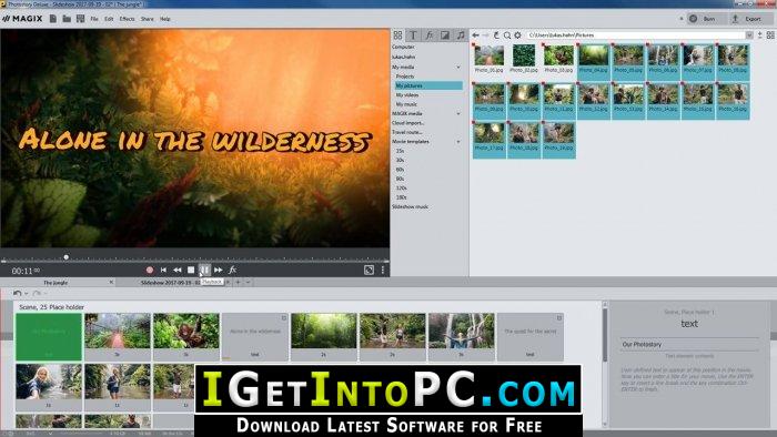 MAGIX Photostory 2019 Deluxe 18.1.2.30 Free Download 3