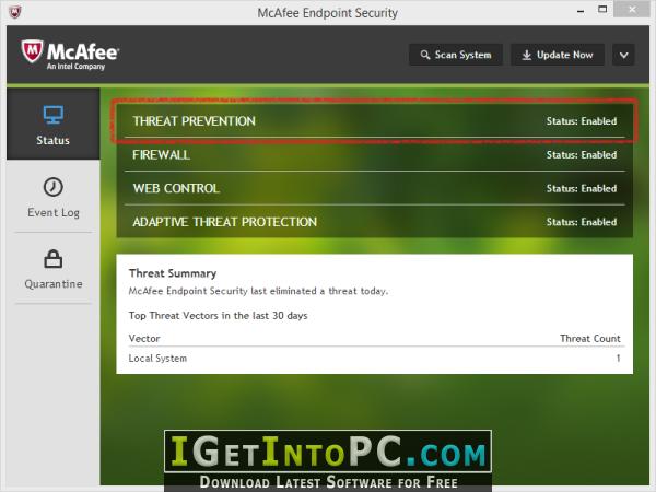 McAfee Endpoint Security 10 Free Download 1