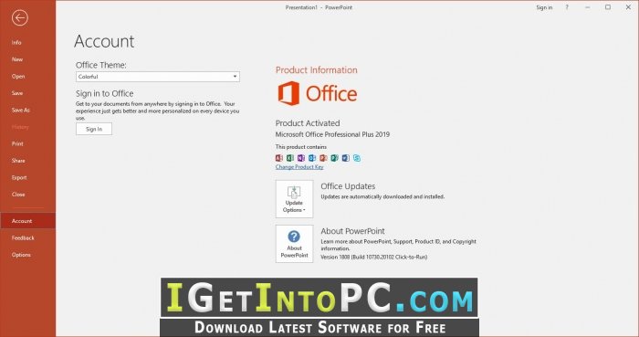 Microsoft Office 2019 September 2018 Free Download 3