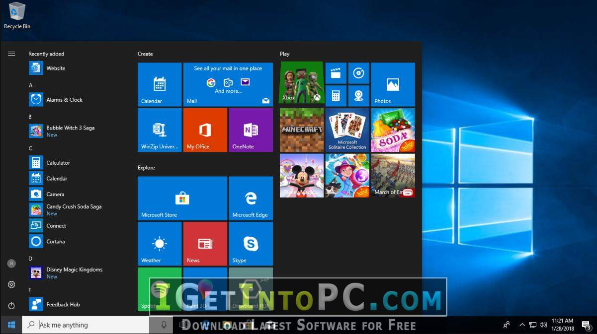 Microsoft Windows 10 June 2018 x64 Free Download 5