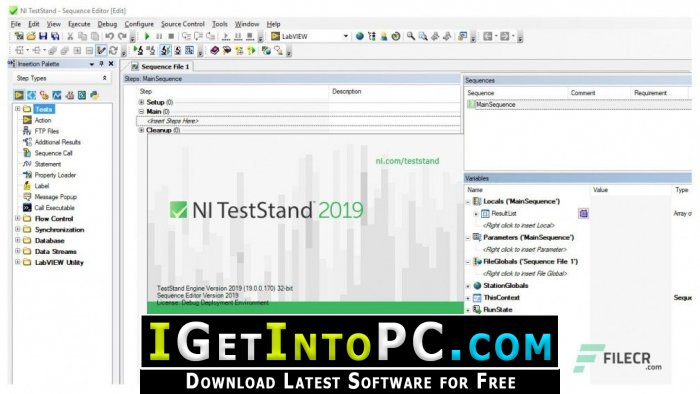 NI TestStand 2019 Free Download 2