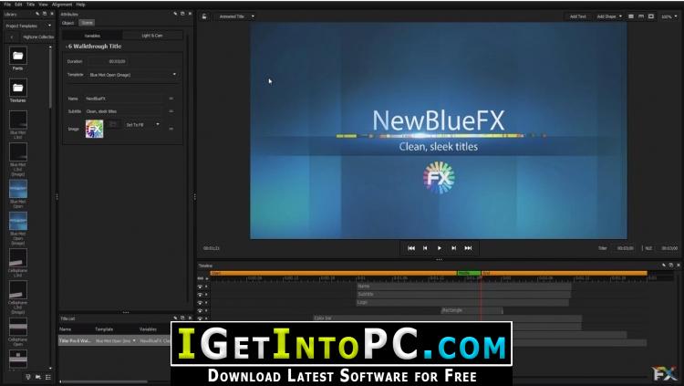 NewBlueFX Titler Pro 6 Ultimate Free Download 3