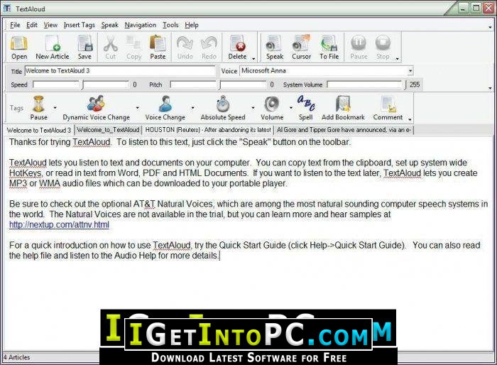 NextUp TextAloud 4.0.39 Free Download 4